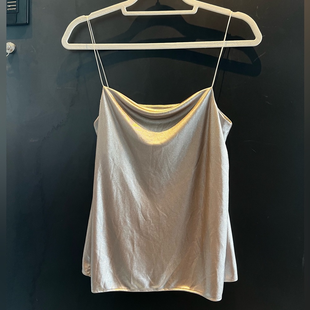 Silver Whistles cowl neck top.